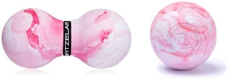 FITZELAR Massage Lacrosse Balls for Myofascial Release, Quality Certification, Massage Deep Tissue for Back and Shoulder, Trigger Point Therapy, Muscle Knots, Relieving Muscle Pain (2Pink) by FITZELAR