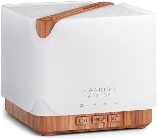 ASAKUKI Essential Oil Diffuser for Home Large 700 ml Humidifier by ASAKUKI