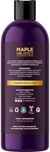 Aromatherapy Sensual Massage Oil for Couples - Relaxing Lavender Massaging Oil for Massage Therapy with Vitamin E Jojoba & Sweet Almond - Naturally Scented Vegan Non GMO & Gluten Free (8 Fl Oz) - Image 6