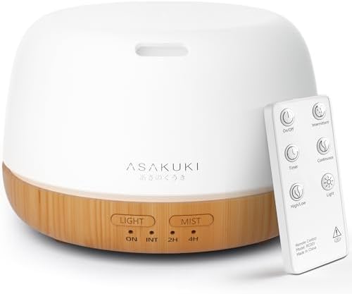 ASAKUKI Essential Oil Diffuser, 300ml Aromatherapy Oil Humidifier by ASAKUKI