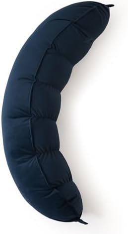 Peallow(Pat. Pend) – Long Round Body Pillow for Adults, Bolster Pillow for Sleeping, Soft and Supportive Pillow for Sleeping & Lumbar Support (Teal Blue,39") by Ailuteie