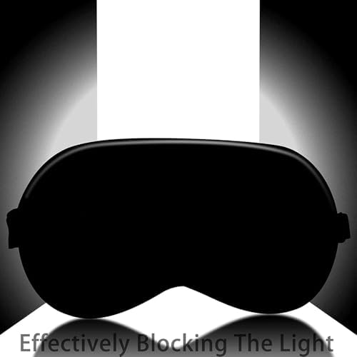 Sleep Mask Silk Eye Mask for Men Sleeping Mask, Adjustable Strap for Night Shading Sleep Mask, Soft and Comfortable for Men and Women - Image 2