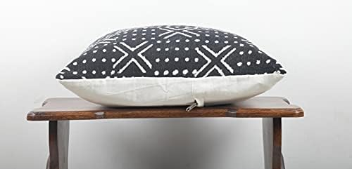 Trade Star Decorative Boho Accent Pillow Covers 100% Cotton Handmade Farmhouse Throw Pillowcase Black Cushion Cover for Chair, Car Décor - Image 4