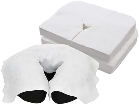 BodyMed Disposable Face Cradle Covers - 12 Pack of 100 Sheets - Medical-Grade, Ultra Soft, Luxurious, Non-Sticking Massage Face Covers/Headrest Covers for Massage Tables & Massage Chairs by BodyMed