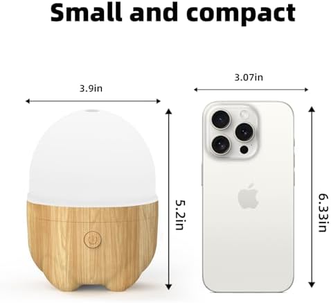 SEEDSEEL 150ML Rechargeable Battery Essential Oil Diffuser, Portable Cordless Aromatherapy Diffuser with 7 LED Color Changing Lights, for Bedroom, Office, Outdoor - Image 4