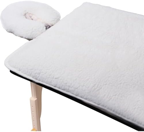 ForPro Premium Fleece Massage Pad Set, Extra Soft, Hypoallergenic, for Massage Tables, Includes Pad and Face Rest Cover, 31” W x 72” L by ForProProfessionalCollection