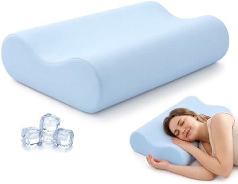 AM AEROMAX Queen Contour Memory Foam Pillow for Neck Pain Relief by AMAEROMAX