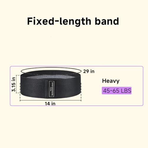 Resistance Bands, Fabric Workout Bands for Women & Men, Cloth Booty Resistance Loop Bands, Thick Squat Bands for Home Fitness, Gym, Yoga, Pilates for Butt Legs Thigh Hip Glute - Image 3