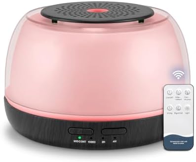 Marchred 300ML Essential Oil Diffuser - 8-Hour Aromatherapy with Remote Control, 7-Color LED Lights, 4 Timer Settings for Home by Marchred