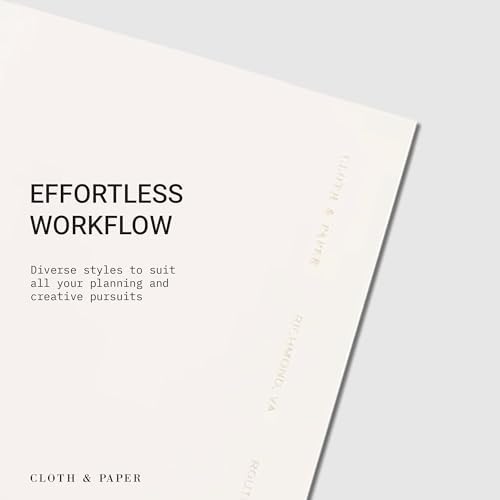 Cloth & Paper Travel Notebook | Routine Builder Planner – Beignet | Pocket Plus Habit Tracker Notebook 3.2" x 6" | Routine Planner for Habit Tracking, Goals & Daily Productivity – Soft Touch Cover - Image 5
