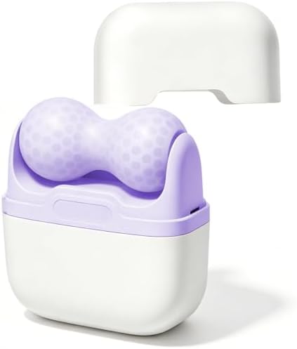 Ice Roller for Face, Eye, Skin Care Tool for Whole Body, Revitalizes Skin Firm & Puffiness Relief, Gift for Women (Purple) by YooYuan
