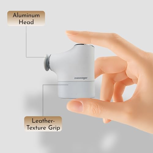 Mini Massage Gun Pro – Portable Deep Tissue Percussion Massager with Smart Pressure Sensor, Quiet Motor, Muscle Relaxation for Neck, Back & Legs, USB-C Rechargeable, White Color,with Lanyard - Image 6