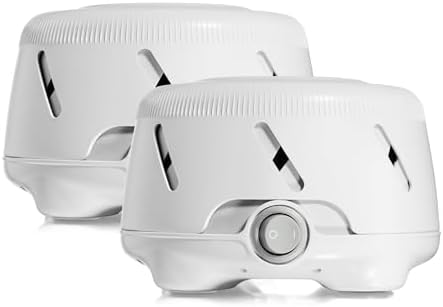 Yogasleep Dohm Uno 2 Pack White Noise Sound Machine, Real Fan Inside for Non-Looping White Noise, Sleep Aid, Office Privacy & Meditation for Adults & Baby, Registry Gift (White) by Yogasleep