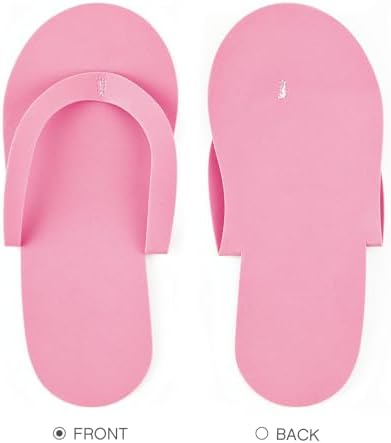 Geyoga 48 Pairs Disposable Flip Flops Pedicure, Light Pink,Light Purple - Image 5