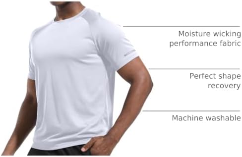 Boyzn 1, 3, 5 or 7 Pack Men's Workout Running Shirts, Dry Fit Moisture Wicking T-Shirt, Gym Athletic Short Sleeve Tee Shirts - Image 4