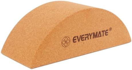 EVERYMATE Cork Balance Board Kit, Foot & Ankle Strengthener with Massage Roller/Ball,Balance Board Half & Half-Moon Ball, for Enhance Mobility & Prevent Falls Improve Foot Function for Home/Office/Gym by EVERYMATE