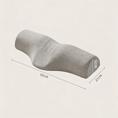 Cervical Neck Pillows, Neck Roll Pillow for Neck Pain Relief, Sleeping Decompression Devices Support and Shoulder Relaxer, High-Density Memory Foam, Neck Bolster (Gray) - Image 5