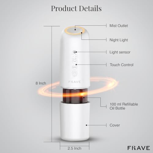 Lumix Diffuser, Plug-in Waterless Diffuser for Essential Oils, Smart Bluetooth App Control, Covers Up to 320 sqft 100ml Capacity, Home Office Hotel Scent Diffuser, Cold Air Technology, White - Image 2