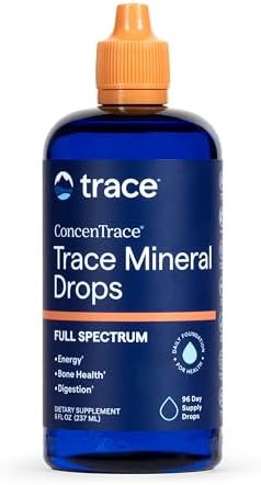 Trace Minerals ConcenTrace Mineral Drops, 70+ Ionic Minerals, 8 fl oz by TRACEMINERALS