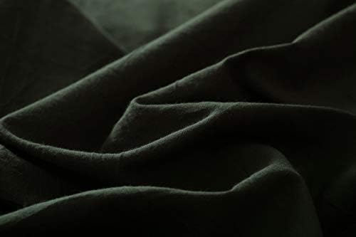 F.Y.Dreams 100% Washed Cotton Duvet Cover for Weighted Blanket 80x87 inches with 16 Ties, Zipper on Long Side/Forrest Green/Just Duvet Cover - Image 3