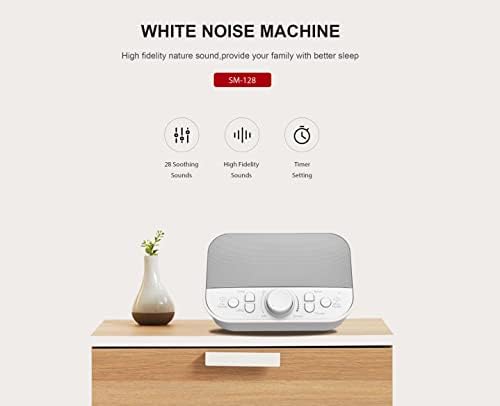 Riptunes White Noise Sound Machine w/ 28 Soothing Sounds, SM128 Enjoy Your Sleep with This Great Noise Machine - Image 5