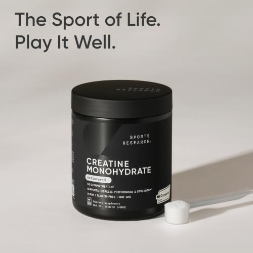 Sports Research® Creatine Monohydrate Powder w/Creapure®, 90 Servings - Image 6