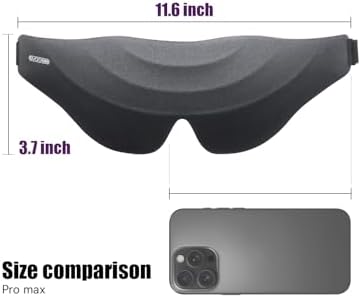 Sleep Eye Mask for Men Women, EVA BELLE Light Blocking Sleeping Mask for Side Sleeper, 3D Contoured Cup Night Blindfold, Lash Extensions 3D Sleeping Mask with Adjustable Strap for Travel, Night & Nap - Image 7