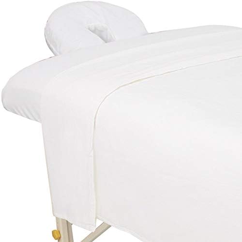 ForPro Premium Flannel 3-Piece Massage Sheet Set, White by ForProProfessionalCollection