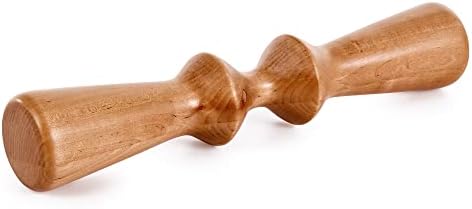EARTHLITE Wooden Massage Back Roller - Deep Therapeutic Massage Tool, Back Pain Relief & Trigger Point Release (15”) by EARTHLITE