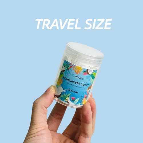 NOVAL Pedicure Spa Tablet - Fast Dissolving, Gentle & Portable Foot Soak for Softening Calluses & Hydrating Skin, Tiny Travel Size, Coconut Scent - Image 6