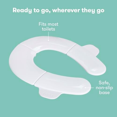 Frida Baby Fold-and-Go Portable Potty Seat for Toilet, Toddlers, Free Bag - Image 4
