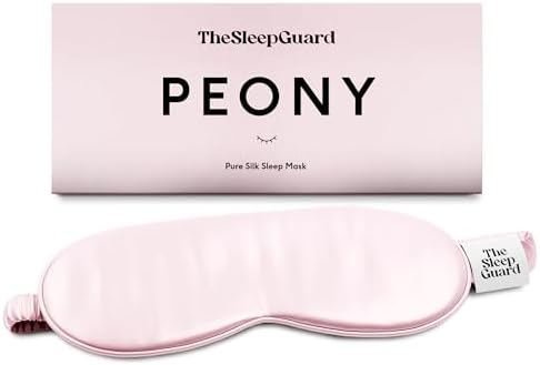 TheSleepGuard Pure Silk Sleep Mask [100% 6A Mulberry Silk, 22 Momme] Light Blocking Travel Essentials. Eye Masks for Sleeping. Black Oeko-Tex Blindfold. Eye Covers for Men & Women by TheSleepGuard