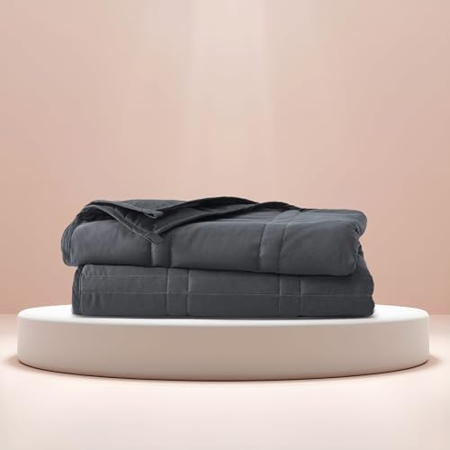 Baloo Weighted Blanket for Adults 12 lb Throw (Midnight, 42"x72") by Baloo