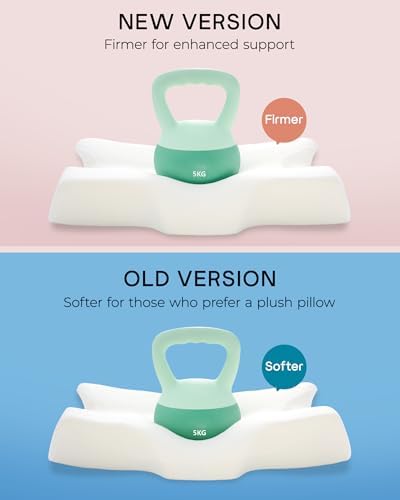 Elviros Cervical Memory Foam Pillows for Neck Pain Relief,Medium Firm - Image 3