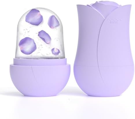 Ice Roller For Face，Cryo Cube Ice Roller For Facial And Eye,Skincare Tools,For Relieving Facial Edema, Shrinking Pores, And Lifting And Firming The Skin (Purple) by XKMiess