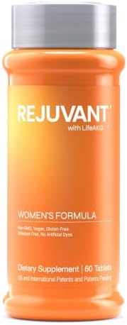 Rejuvant Women's Calcium AKG Supplement 1000mg, 98% Pure Ca-AKG, 60 Tablets by Rejuvant