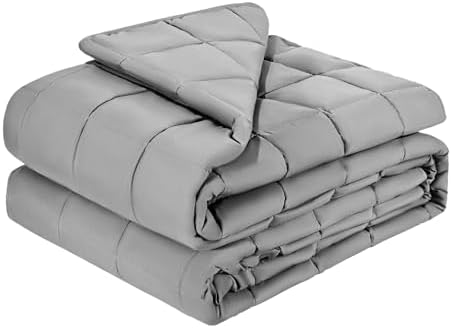 VEVOR Weighted Blanket 88 x 104 inch - King Size, 25 lbs Heavy Blanket with Cooling Glass Beads, Soft & Breathable for All-Season Use, Suitable for Adults 250-310 lbs, Ideal Gift Choice (Grey) by VEVOR