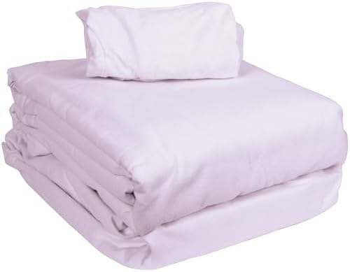 ForPro Premium Flannel 3-Piece Massage Sheet Set, English Rose - Image 3