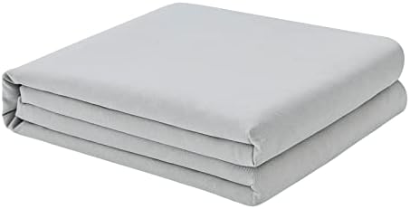 FreshCulture Full Flat Sheet - Hotel Quality Full Flat Sheet Only - Brushed Microfiber Top Sheet - Ultra Soft & Breathable - Wrinkle-Free - Easy Care - Single Flat Sheet (Full, Light Grey) by FreshCulture