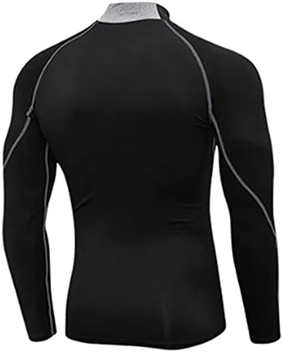 SPVISE Men's Compression Shirts Long Sleeve Mock Turtleneck Workout Tops - Image 3
