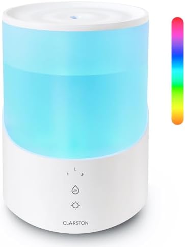 Clarston Humidifiers for Bedroom, 2.5L Cool Mist Humidifier for Large Room by Clarston