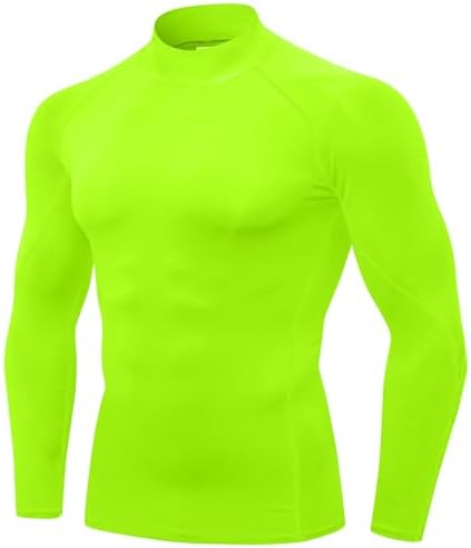SPVISE Men's Compression Shirts Long Sleeve Mock Turtleneck Workout Tops by SPVISE
