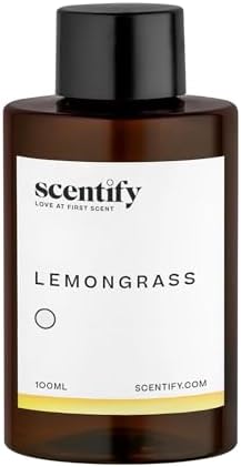Scentify Lemongrass Aroma Oil Refill Scent for Oil Diffusers - Lemongrass, Clove, Musk Scents - Luxurious Relaxing Aromatherapy Diffuser Fragrance 100ml, 3.38 oz - Image 2