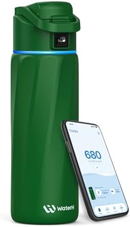 WaterH BOOST Smart Water Bottle Tracker with Reminder to Drink Water, 24oz by WATERH