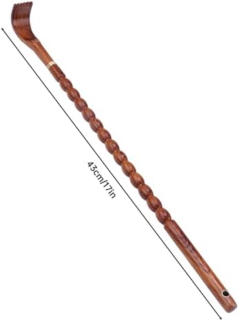 Tomorotec 100% Kevazingo Wood Back Massager for Itching Relief, Long Sturdy Therapeutic Bamboo Back Scratchers, Body Relaxation Massager - Image 7