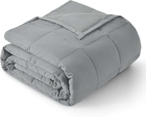 Topblan Cooling Weighted Blanket for Adults, 10 lbs 48 x 72 Twin Size Bed by Topblan