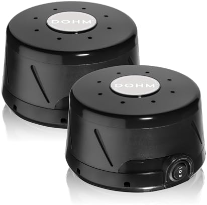 Yogasleep Dohm Classic 2-Pack Black | The Original White Noise Machine | Soothing Natural Sound from a Real Fan | Noise Cancelling | Sleep Therapy, Office Privacy, Travel by Yogasleep