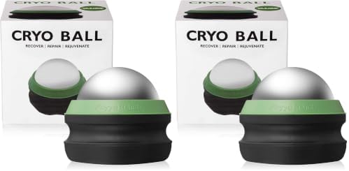 Phyya Rehab - Massage Ice Roller Ball - Roller for Muscles Deep Tissue - Cold Therapy - Plantar Fasciitis Roller (Pack of 2) by Phyya+Rehab