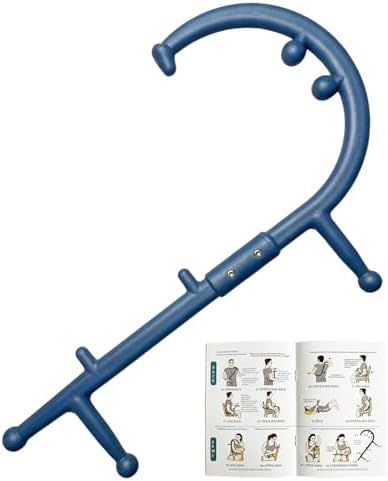 Trigger Point Massage Cane for Back, Neck & Shoulder Relief, Deep Tissue Self Massage Tool for Muscle Knots, Ergonomic Therapy Cane for Hard-to-Reach Spots, Lightweight Portable, FSA-HSA-Eligible by Melonsun