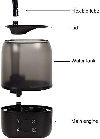 REPTI ZOO 4L Reptile Fogger Mister Tank, Terrariums Digital Tank Timing Humidifier Smart Touch Screen Adjustable Fogger for Reptiles Amphibians Herps - Image 4